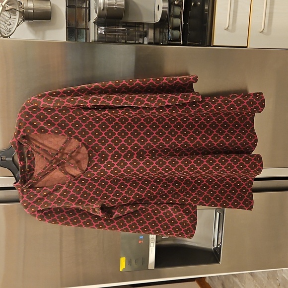 💕TRINA TURK💕 Leela Dress ~ Flower Bazaar Knit Jaquard Phlox Print Large L NWT - Picture 7 of 13